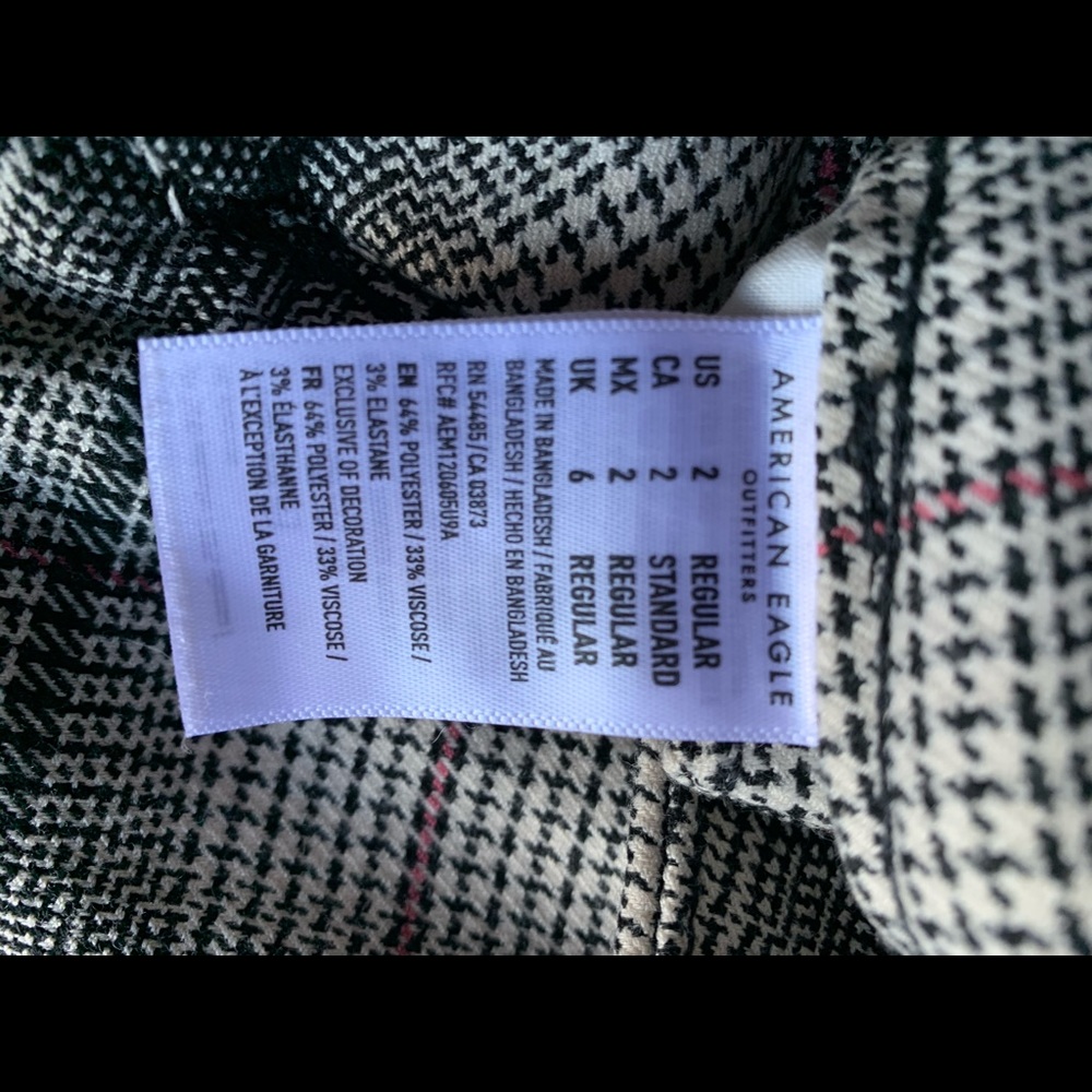 AE Plaid Skinny Pant - Picture 5 of 5